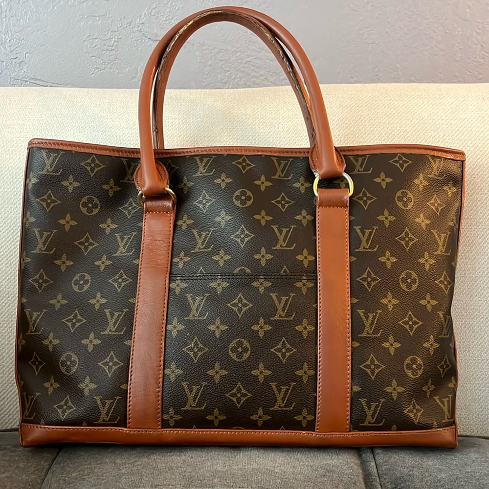 Authentic Louis Vuitton Zippered Tote Bag